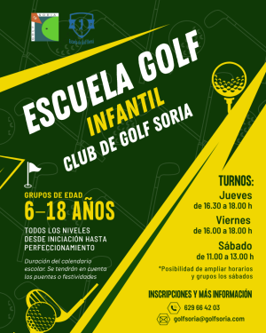 El Club de Golf Soria pone en marcha dos escuelas