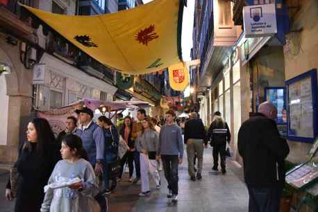 El mercado medieval acapara atención en el centro de Soria