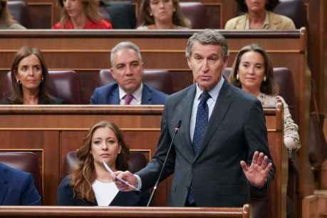 Feijóo a Sánchez: "España en un país caro para trabajador y barato para sinvergüenza" Feijóo a Sánchez: "España en un país caro para trabajador y barato para sinvergüenza"