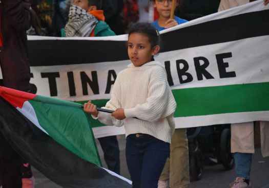 Manifestaciones en Soria de CGT y CC.OO. contra genocidio en Palestina