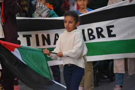 Manifestaciones en Soria de CGT y CC.OO. contra genocidio en Palestina