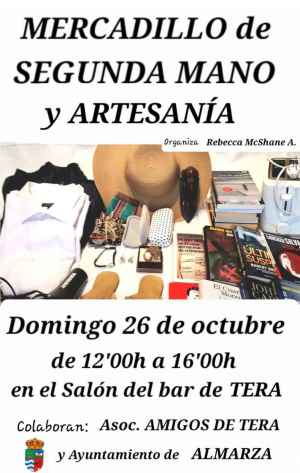 Tera acoge mercadillo de segunda mano y artesanía