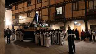 Histórica y emotiva procesión en el Jubileo de los cofrades en El Burgo