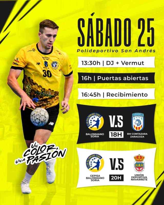 El San Andrés przygotowuje się na sobotnie święto balonmano z derbami Moncayo