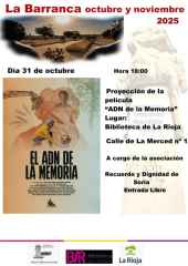 La Barranca promueve el estreno de “El ADN de la Memoria” en Logroño