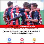 Gana dos entradas para ver el Numancia - Arenas de Getxo Gana dos entradas para ver el Numancia - Arenas de Getxo