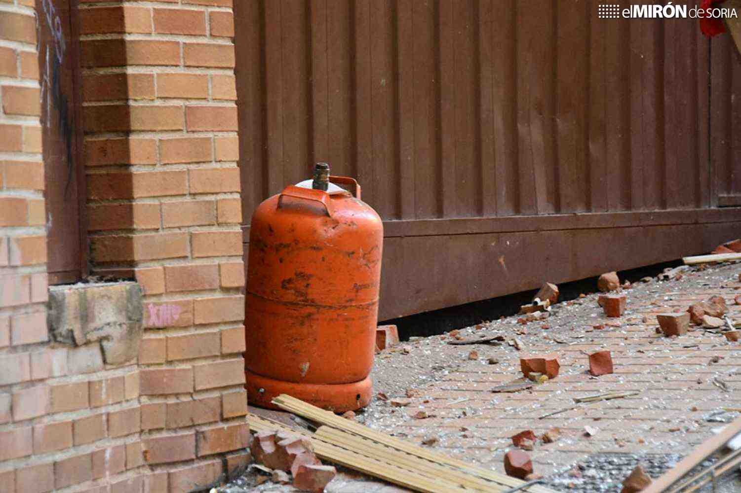 Una estufa de butano, origen de explosión en vivienda de Soria