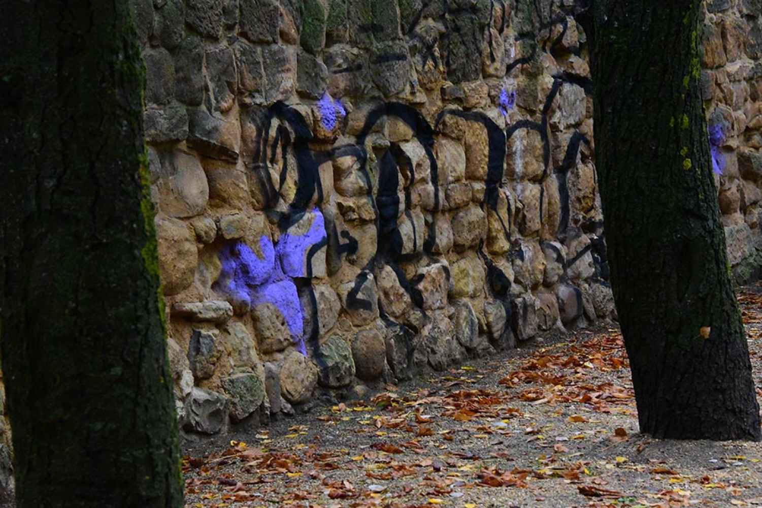 Soria: pintadas en la muralla y en antiguo convento de San Agustín