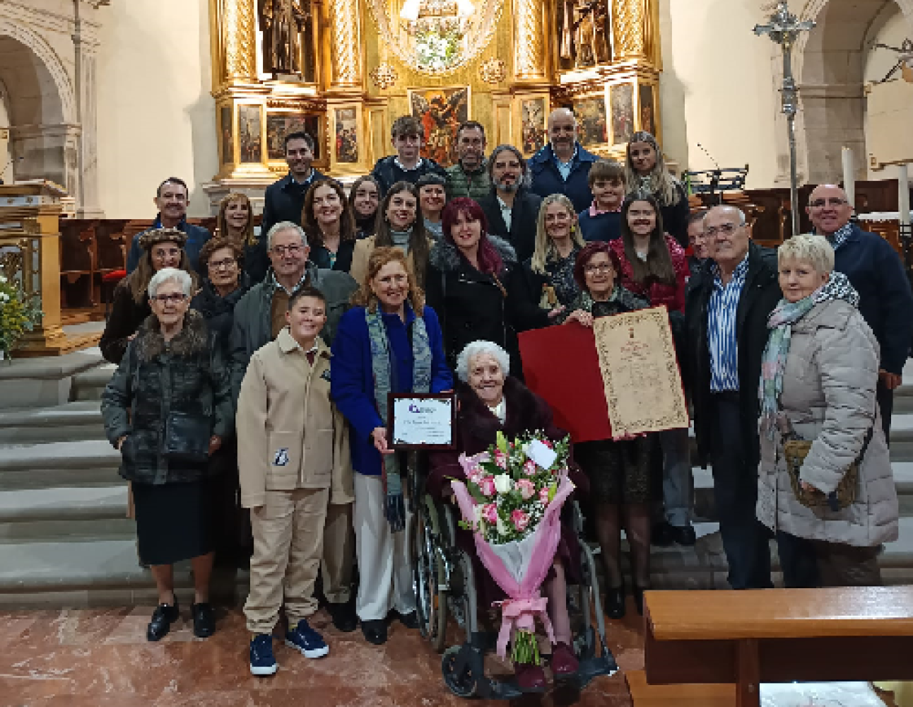 Teresa Ruiz Bonilla celebra su centenario en su Ágreda natal