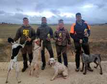 Ganadores de Campeonato provincial de Caza Menor con perro