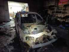 Incendio en taller de Automoción del CIFP Pico Frentes, en Soria