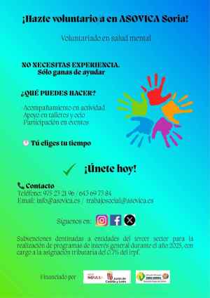 Asovica anima a sumarse a su voluntariado 2025
