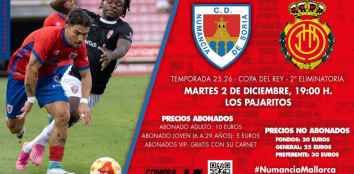 El Numancia abre venta de entradas para partido de Copa frente al Mallorca