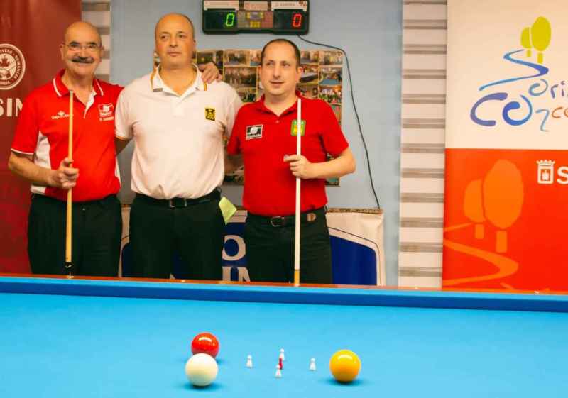 Tres numantinos participan en el Mundial de Billar 5 Quillas de Madrid