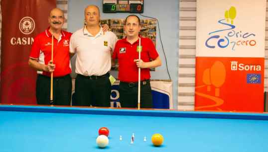 Tres numantinos participan en el Mundial de Billar 5 Quillas de Madrid