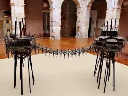 El escultor Fernando Suárez inaugura en Medinaceli sus “Conversaciones en Palacio”