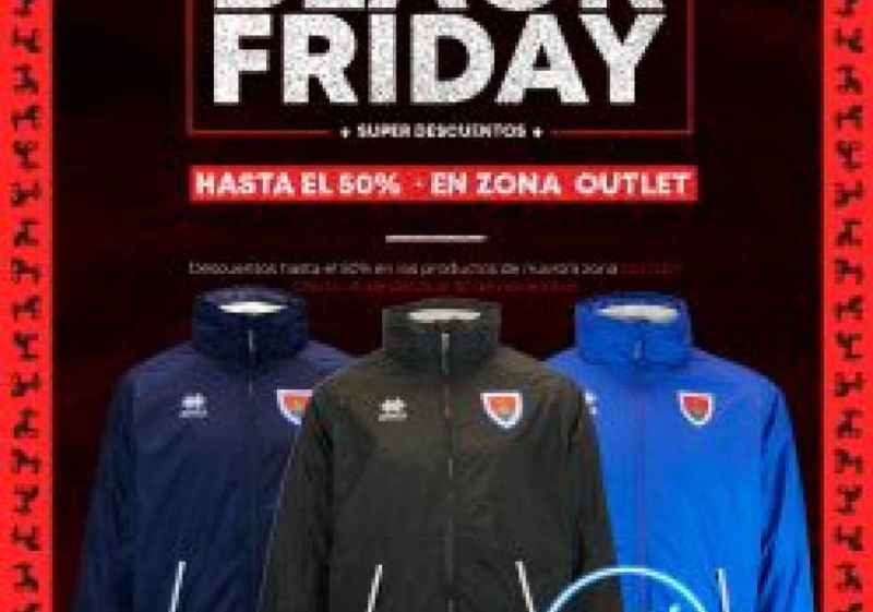 Semana de Black Friday FRIDAY en la tienda oficial del Numancia