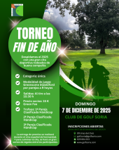 Inscripciones abiertas para Torneo Fin de Año del Club de Golf Soria