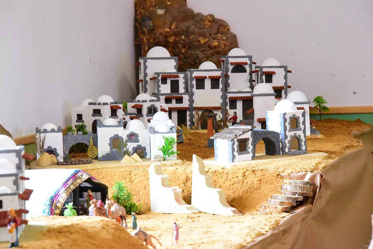 Un Belén, en maquetas, en Cubo de la Sierra