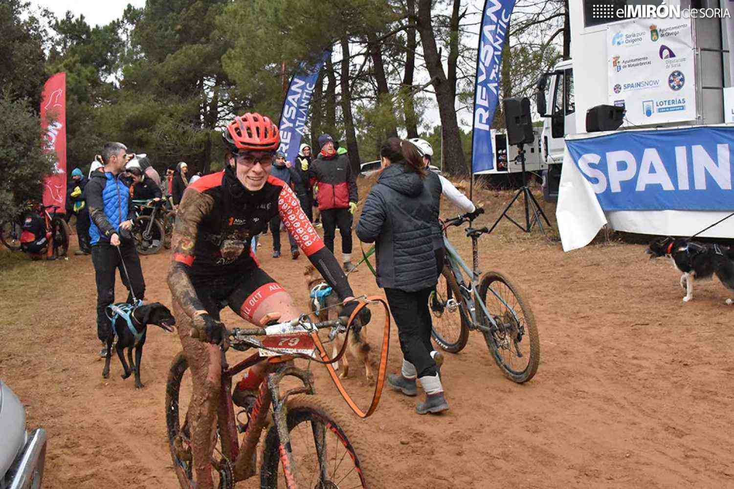Jorge García, uno de los triunfadores del Campeonato de España de Mushing en Ólvega