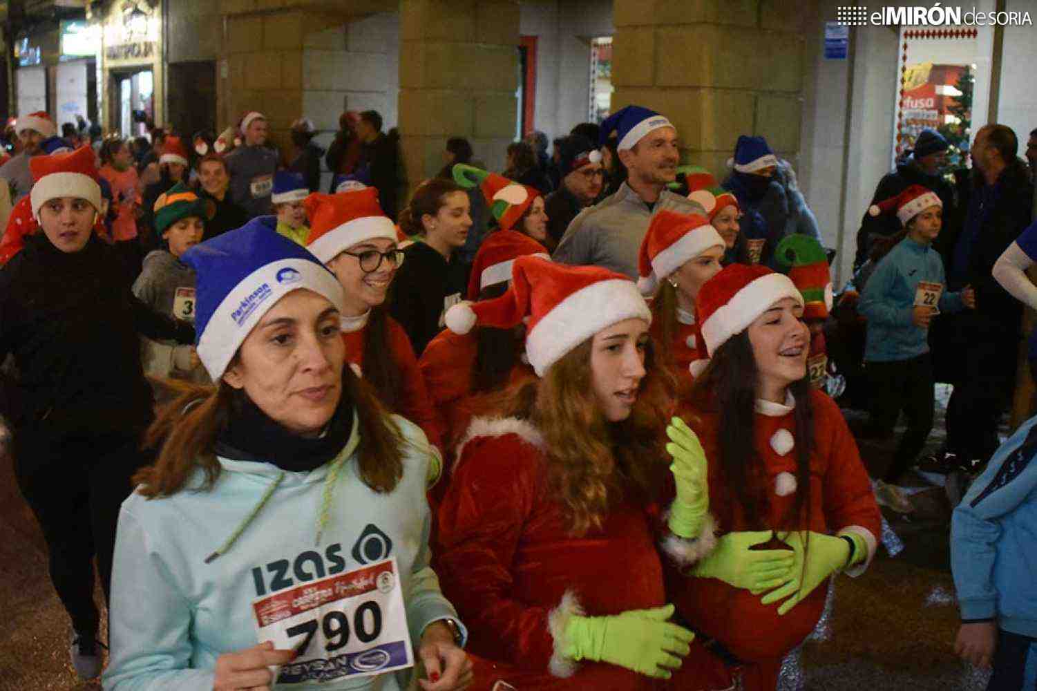 Los ochenta primeros clasificados en carrera de Navidad en Soria