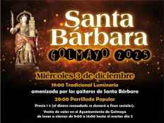 Golmayo enciende luminaria en honor a su patrona Santa Bárbara