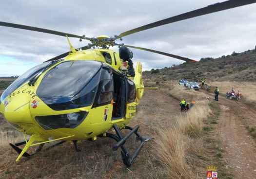 Rescatado motorista herido en caída en paraje de San Felices