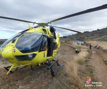 Rescatado motorista herido en caída en paraje de San Felices