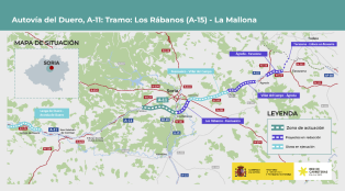 El tramo Los Rábanos-La Mallona, de A-11, no estará en obras esta legislatura