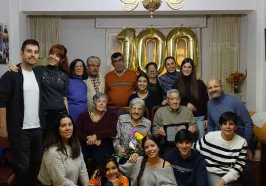 Julio Hernández Mateo, de Rollamienta, celebra su centenario en Soria