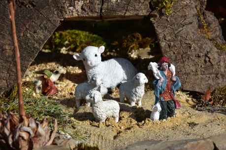 Belén de la fuente del barrio bajero, en Gallinero