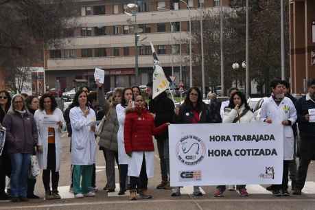 Tercera jornada de huelga de los médicos de Soria por un estatuto marco 