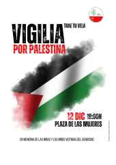 Convocada vigilia por los más de 16.000 niños asesinados en Palestina