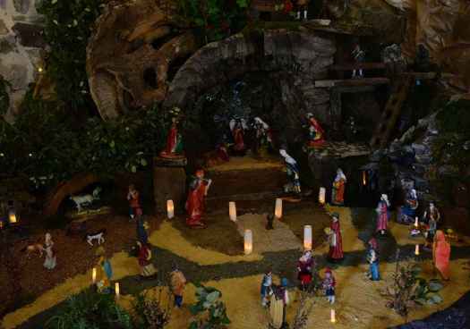 Belén en el salón social de Sepúlveda de la Sierra