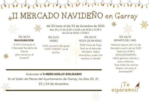 Garray presenta su programación navideña, con mercado incluido