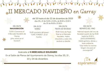 Garray presenta su programación navideña, con mercado incluido
