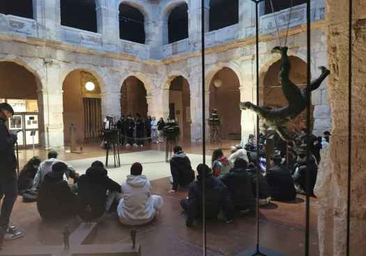 Estudiantes de Canet de Mar hacen prácticas de castellano en Medinaceli
