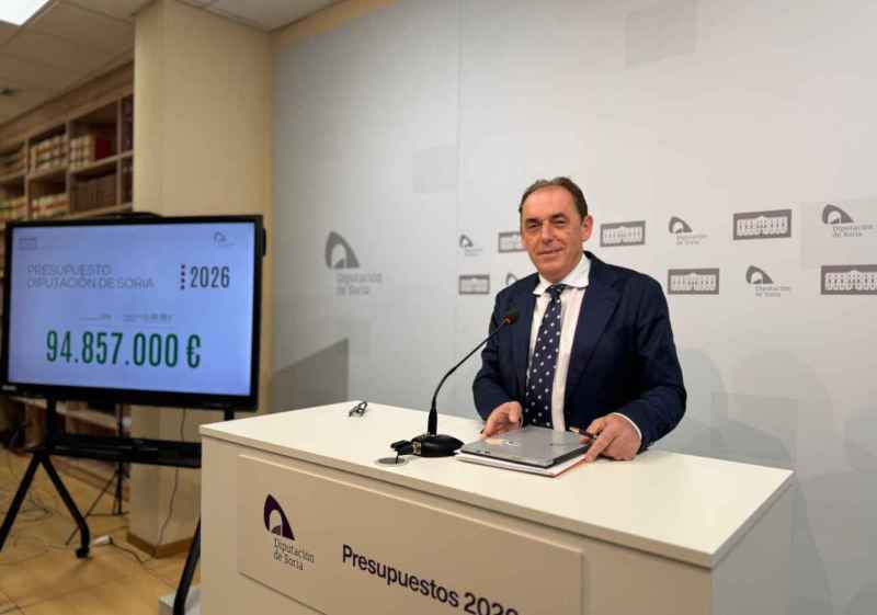Diputación de Soria contará en 2026 con el mayor presupuesto de su historia