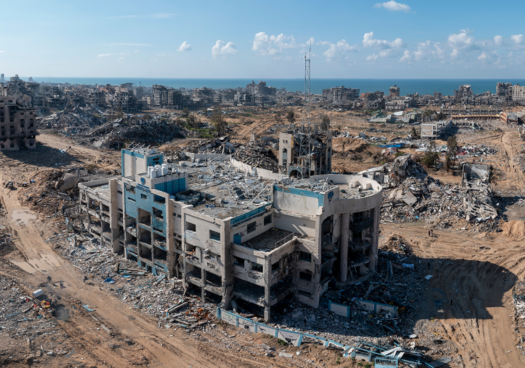 El horror en Gaza, en imágenes, en pleno centro de Soria