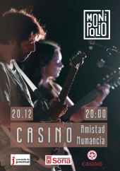 Concierto del duo soriano Monipolio en el Casino de Soria