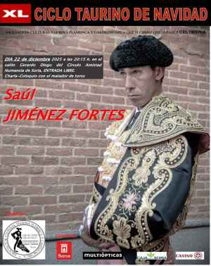 El torero Saúl Jiménez Fortes, protagonista en ciclo taurino de Celtiberia de Soria