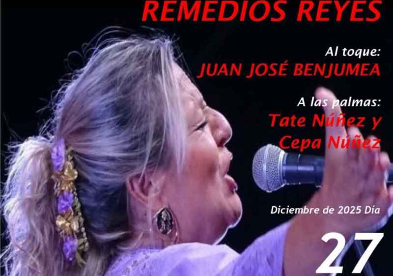 Cancanilla de Málaga y Remedios Reyes, en velada flamenca de ciclo taurino de Navidad