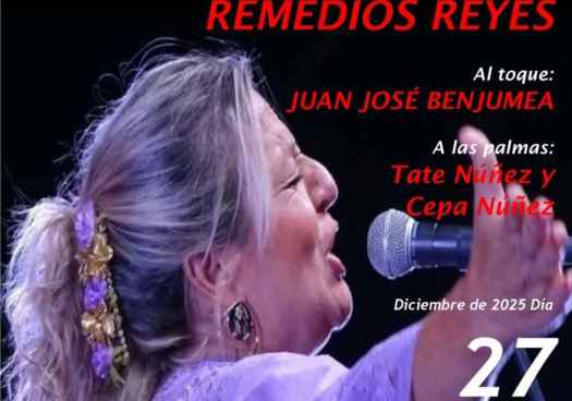 Cancanilla de Málaga y Remedios Reyes, en velada flamenca de ciclo taurino de Navidad