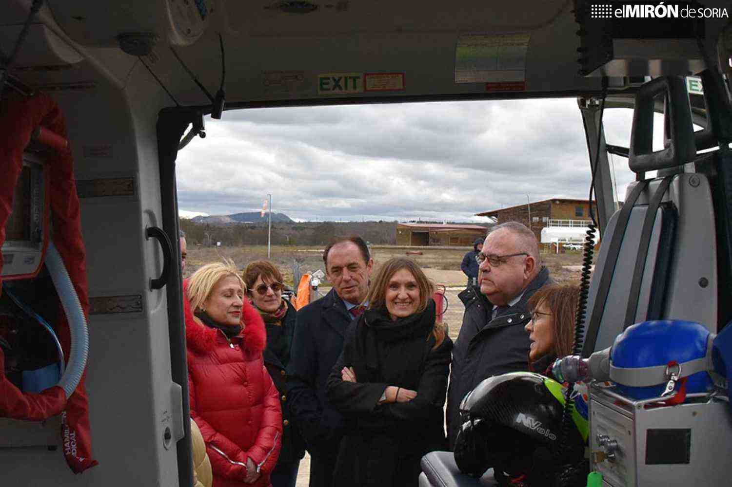 La Junta reduce tiempos de traslados sanitarios con helicóptero medicalizado