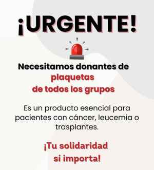 Llamamiento a ciudadanos para donar sangre lo antes posible