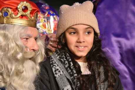 Los Reyes Magos reciben a los niños en Soria