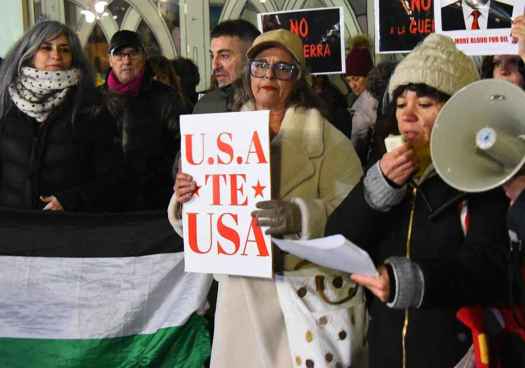 El Movimiento Ciudadano por la Paz se concentra contra intervención de EE..UU. en Venezuela