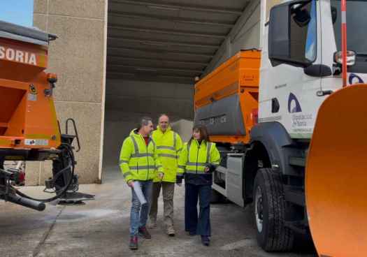 Las quitanieves de Diputación han esparcido ya 632.100 kilógramos de sal en carreteras provinciales