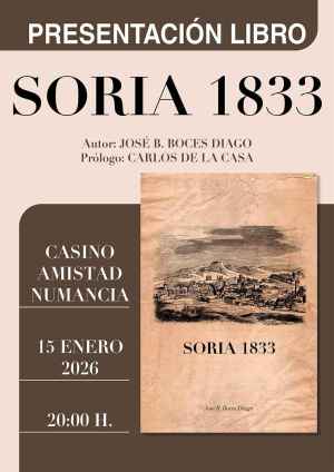 José Boces presenta el libro que retrata lo que pasó en Soria en 1833