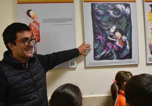 Escolares de Escolapios conocen, en el Campus de Soria, el viaje del escritor Andersen por España